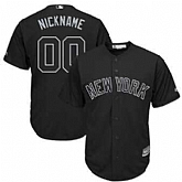 New York Yankees Majestic 2019 Players' Weekend Cool Base Roster Customized Black Jersey,baseball caps,new era cap wholesale,wholesale hats